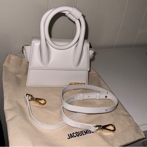 Jacquemus Le Chiquito Noeud in White New